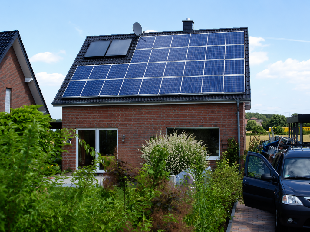 Photovoltaikanlage in Löhne von Peter Schütte am Einfamilienhaus
